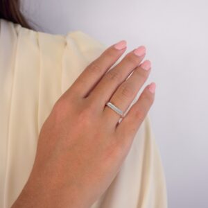 001 Anel Prat Chapinha Quadrado  Variação  Tamanho 14