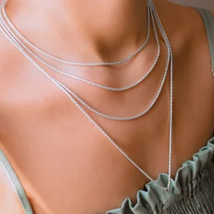 01 Corrente Prat Pipoca Diamantada 1,5mm | Variação: Tamanho:40