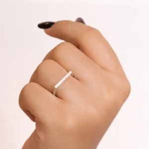 Anel Prat Quadrado Cravejado | Variação: Tamanho:21