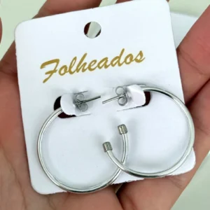 Argola prata PROMOÇÃO