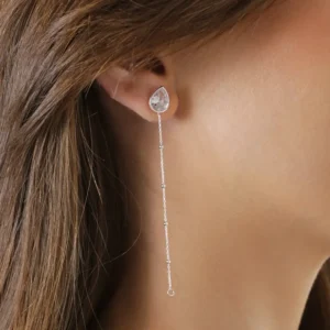 Brinco Prat Gota 11x8mm Cartier com Bolinhas