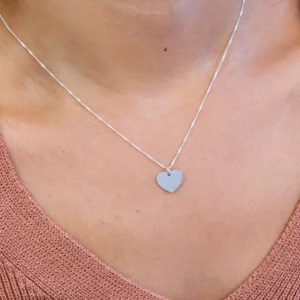 Colar Prat Veneziana V12 Coração Liso