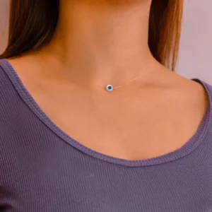 Gargantilha Nylon 37cm Olho Grego 8mm