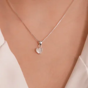 Pingente Prat Coração Madre Pérola