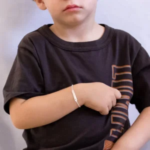 Pulseira Prat Infantil Chapinha Coração Vazado