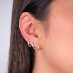 Trio Argolas Prat Click Lisas 1cm