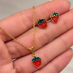 Conjunto moranguinhos ouro